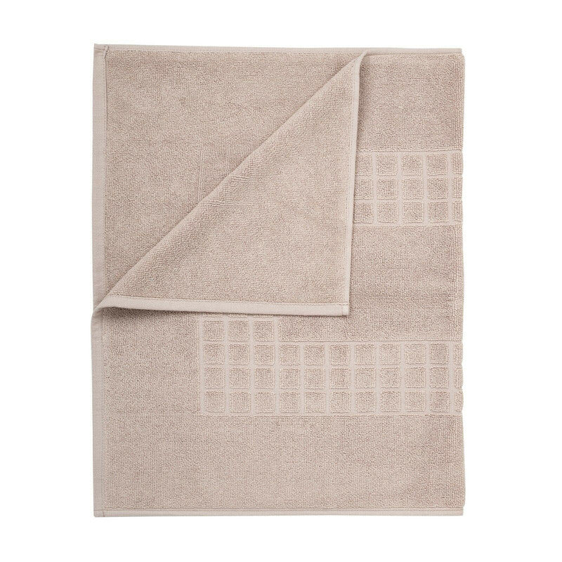 Microfiber Soft Non Slip Bath Mat Check Design (Taupe) Tristar Online