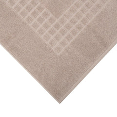 Microfiber Soft Non Slip Bath Mat Check Design (Taupe) Tristar Online