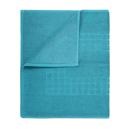 Microfiber Soft Non Slip Bath Mat Check Design (Petrol) Tristar Online