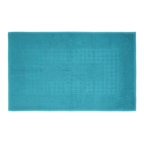 Microfiber Soft Non Slip Bath Mat Check Design (Petrol) Tristar Online