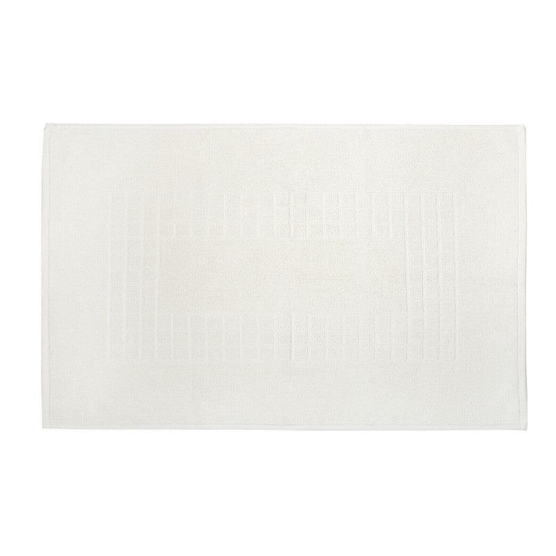 Microfiber Soft Non Slip Bath Mat Check Design (Cream) Tristar Online