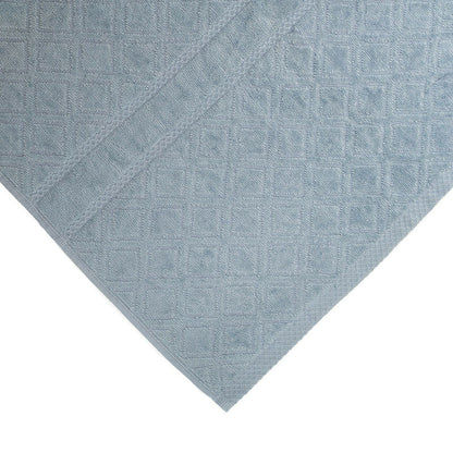 Premium Velour Diamond Design Jacquard Bath Towel (Blue) Tristar Online