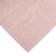 Premium Velour Diamond Design Jacquard Bath Towel (Pink) Tristar Online