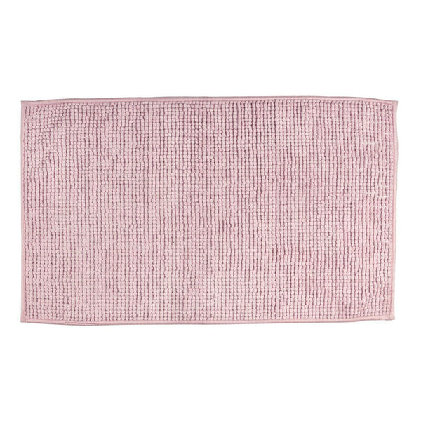 Microfiber Shower & Bathroom Bath Mat Non Slip Soft Pile Design (Pink) Tristar Online