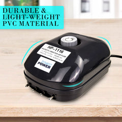 Dynamic Power Aquarium Air Pump Oxygen Hydroponic 4 Outlet 360L/H 13W Tristar Online