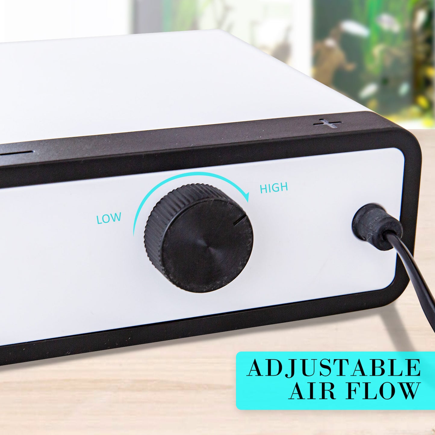 Dynamic Power White Aquarium Air Pump Oxygen Hydroponic 4 Outlet 670L/H 8W Tristar Online