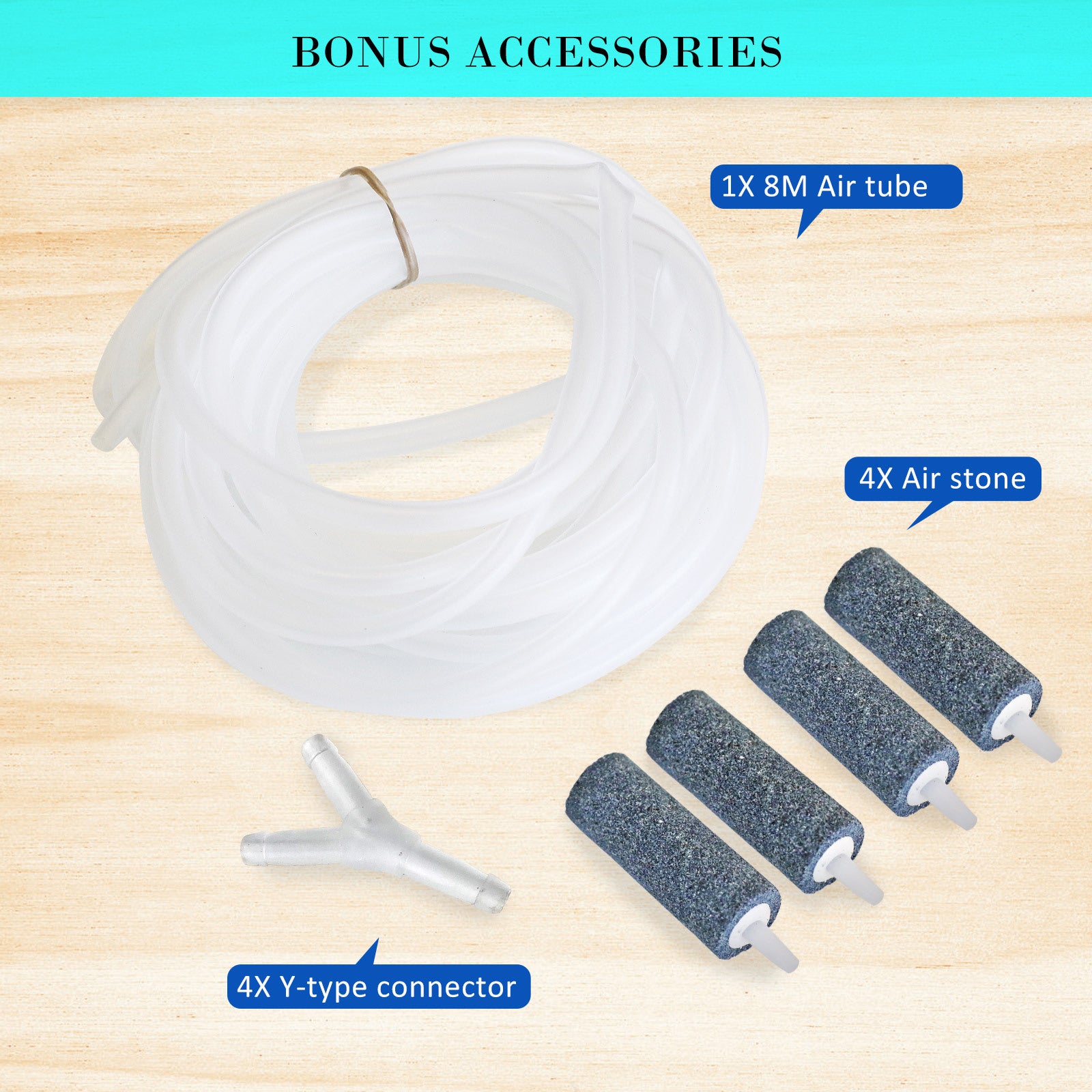 Dynamic Power White Aquarium Air Pump Oxygen Hydroponic 4 Outlet 670L/H 8W Tristar Online