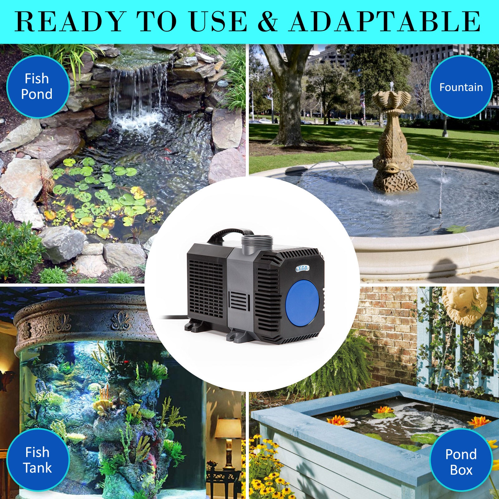 Dynamic Power Aquarium Submersible Pond Water Pump 16000L/H Tristar Online