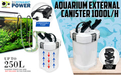 Dynamic Power Aquarium External Canister Filter 1000L/H Tristar Online