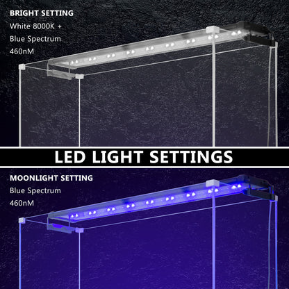 Dynamic Power 18W Aquarium Blue White LED Light for Tank 75-95cm Tristar Online