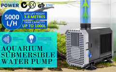 Dynamic Power Aquarium Submersible Water Pump 5000L/H 80W 3.8m Pond Tristar Online