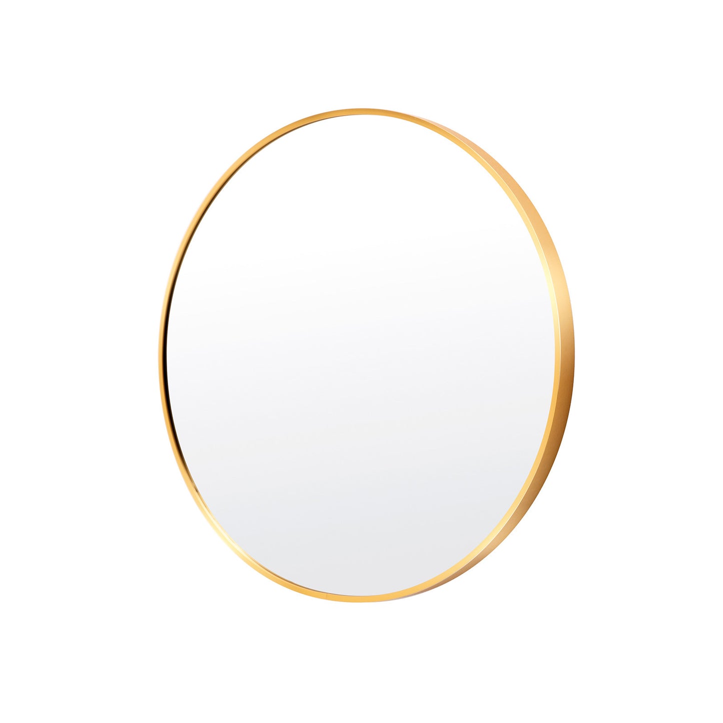La Bella Gold Wall Mirror Round Aluminum Frame Makeup Decor Bathroom Vanity 60cm Tristar Online