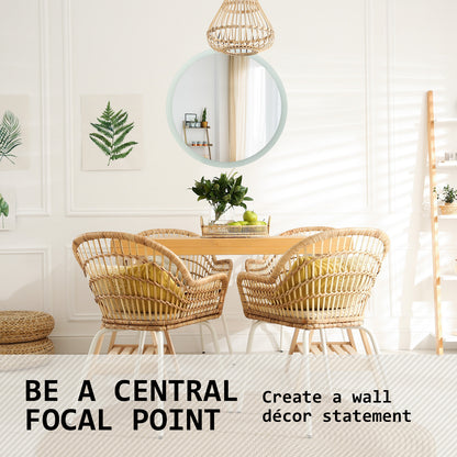 La Bella LED Wall Mirror Round Touch Anti-Fog Makeup Decor Bathroom Vanity 50cm Tristar Online