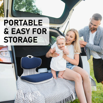 Samgong Blue Slender Chair Posture Correction Seat Floor Lounge Stackable Tristar Online