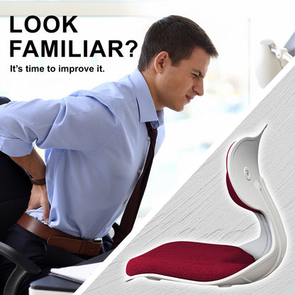 Samgong Red Slender Chair Posture Correction Seat Floor Lounge Stackable Tristar Online