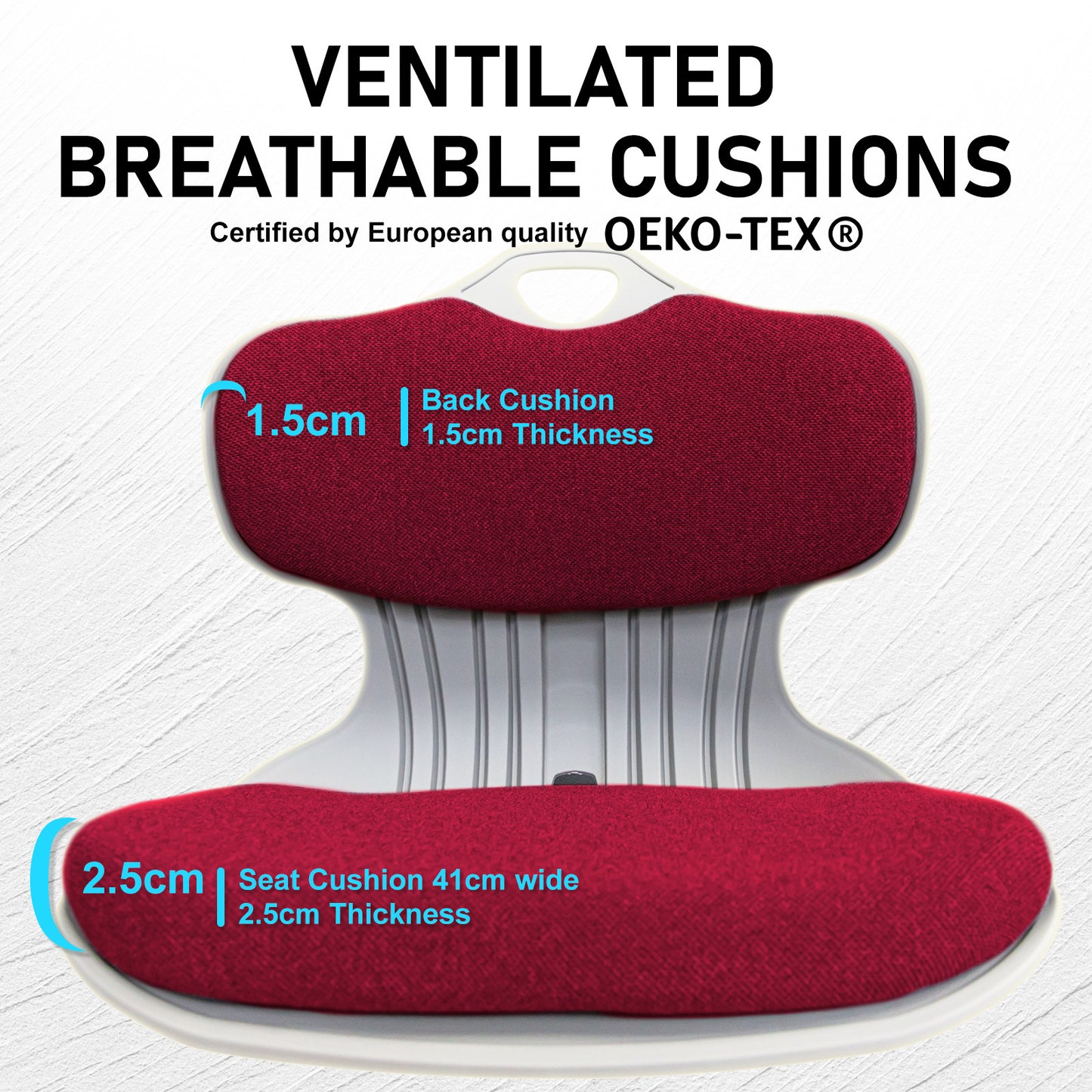 Samgong Red Slender Chair Posture Correction Seat Floor Lounge Stackable Tristar Online