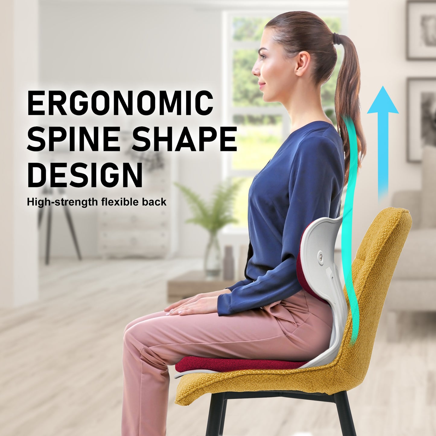 Samgong Red Slender Chair Posture Correction Seat Floor Lounge Stackable Tristar Online