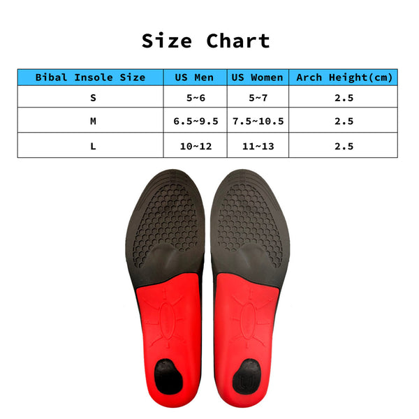 Bibal Insole 3-Size Combo Full Whole Insoles Shoe Inserts Arch Support Foot Pads Tristar Online
