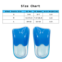 Bibal Insole 4X Pair M Size Gel Half Insoles Shoe Inserts Arch Support Foot Pad Tristar Online