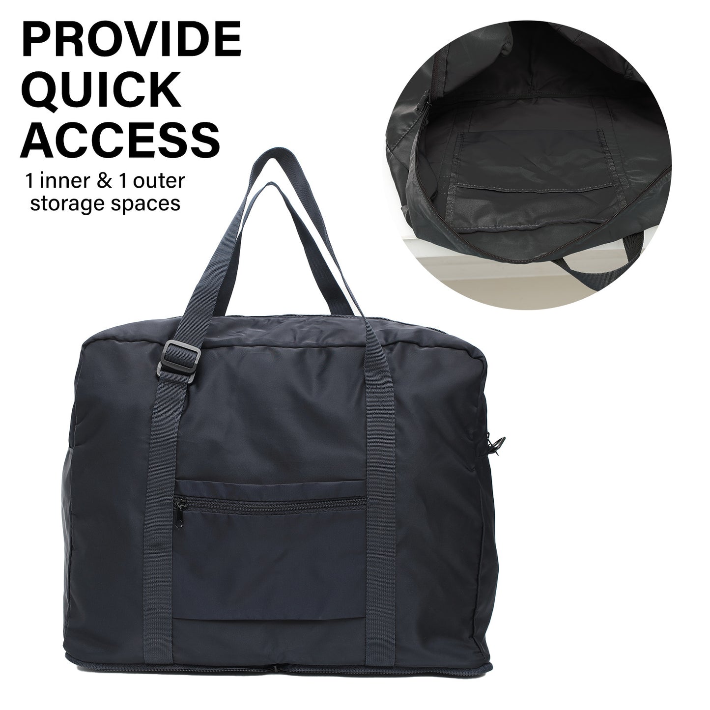 KOELE Navy Shopper Bag Travel Duffle Bag Foldable Laptop Luggage KO-BOSTON Tristar Online