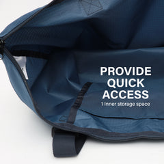 KOELE Navy Shopper Bag Tote Bag Foldable Travel Laptop Grocery KO-DUAL Tristar Online