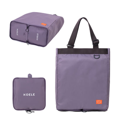 KOELE Purple Shopper Bag Tote Bag Foldable Travel Laptop Grocery KO-SHOULDER Tristar Online