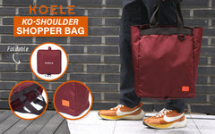 KOELE Wine Shopper Bag Tote Bag Foldable Travel Laptop Grocery KO-SHOULDER Tristar Online