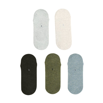 Rexy 5 Pack Small Multi Colour Daily No Show Ankle Socks Non-Slip Breathable Tristar Online