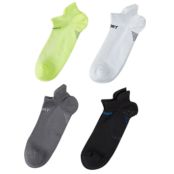 Rexy 4 Pack Large Multi Colour Seamless Sport Sneakers Socks Non-Slip Heel Tab Tristar Online