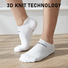 Rexy 4 Pack Medium White Seamless Sport Sneakers Socks Non-Slip Heel Tab Tristar Online