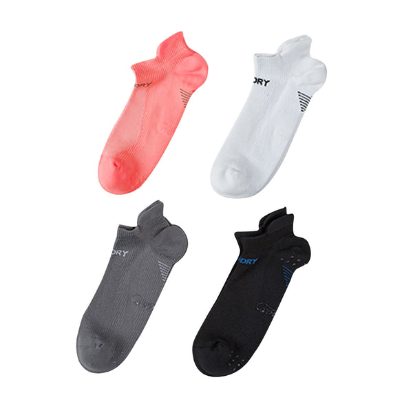 Rexy 4 Pack Small Multi Colour Seamless Sport Sneakers Socks Non-Slip Heel Tab Tristar Online