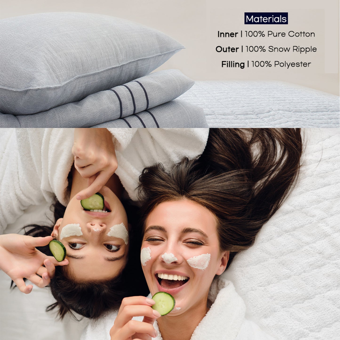 Saesom Double Blue Flua Snow Comforter Set Cool Lightweight Quilt Bedspread Bedding Coverlet Tristar Online