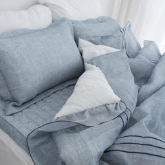 Saesom Queen Blue Flua Snow Comforter Set Cool Lightweight Quilt Bedspread Bedding Coverlet Tristar Online