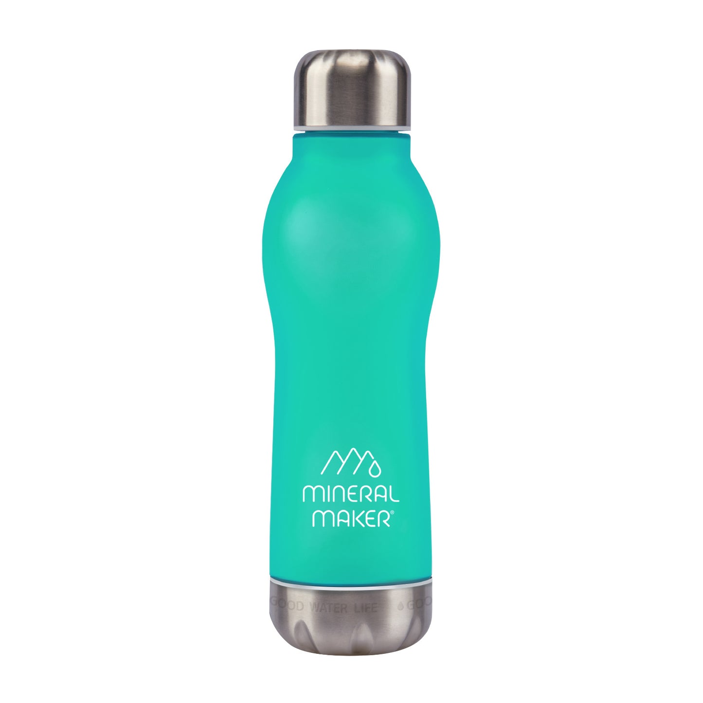 Mineral Maker MORBIDO Green Alkaline Filter Water Bottle + a Mineral Stone Pouch Tristar Online