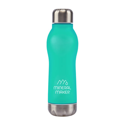 Mineral Maker MORBIDO Green Alkaline Filter Water Bottle + a Mineral Stone Pouch Tristar Online