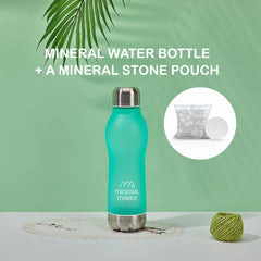 Mineral Maker MORBIDO Green Alkaline Filter Water Bottle + a Mineral Stone Pouch Tristar Online