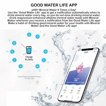 Mineral Maker MORBIDO Green Alkaline Filter Water Bottle + a Mineral Stone Pouch Tristar Online