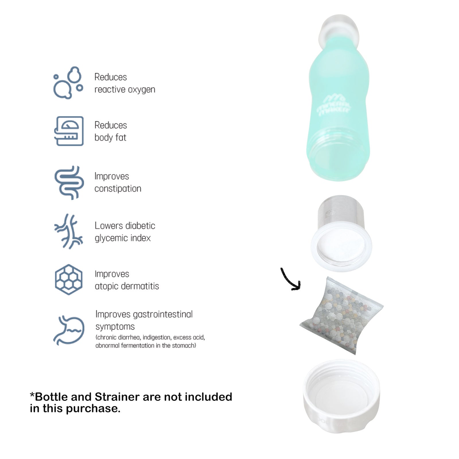 Mineral Maker 2X Alkaline Stone Pouch Water Filter Pad Replacement Ceramic Balls Tristar Online