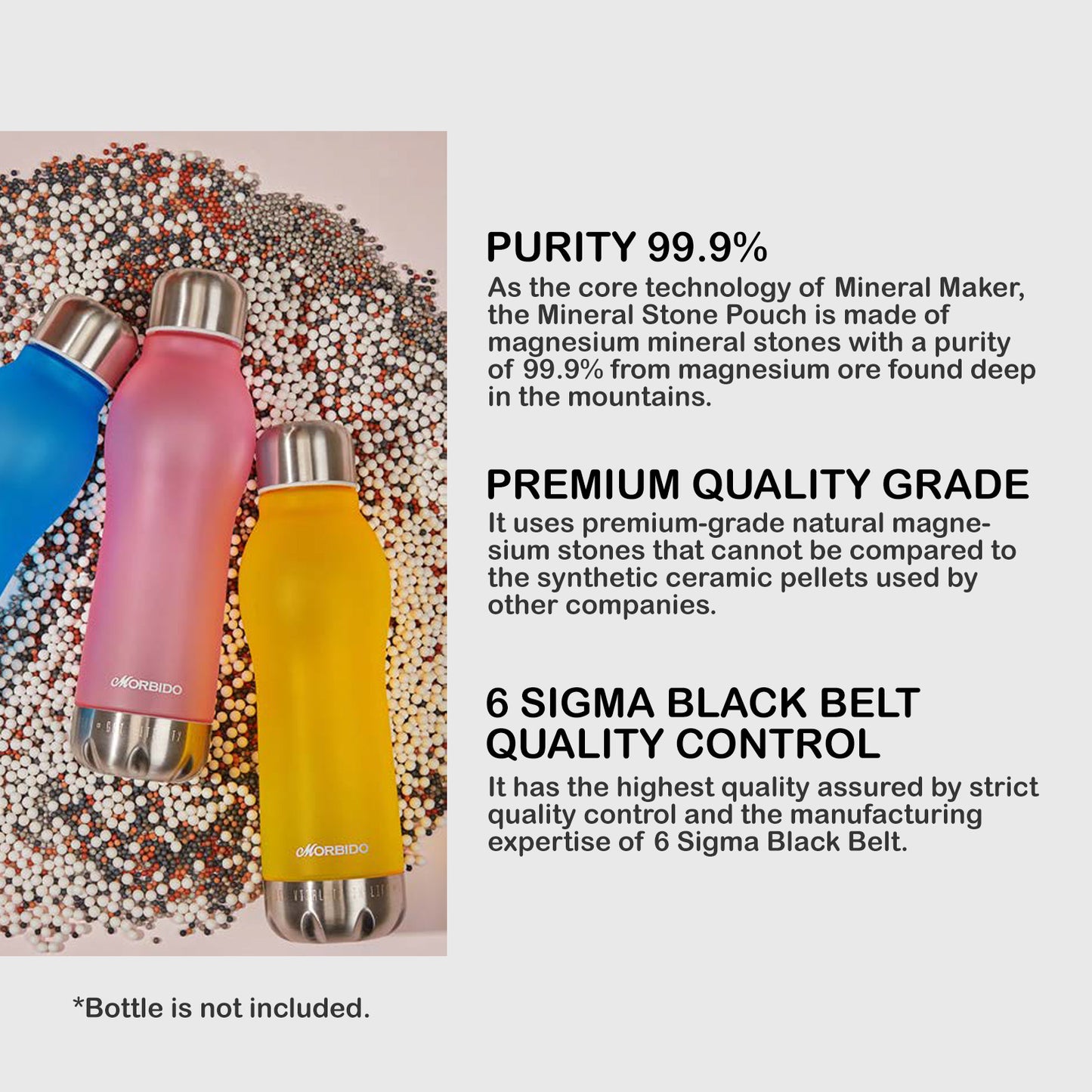 Mineral Maker 2X Alkaline Stone Pouch Water Filter Pad Replacement Ceramic Balls Tristar Online