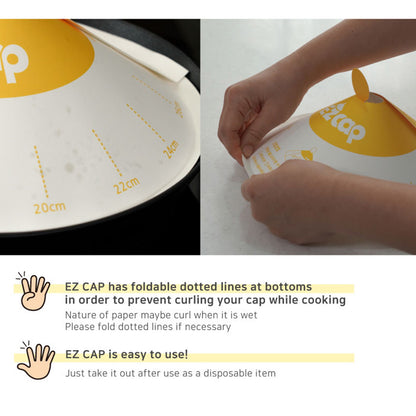 EZ Cap 200X Paper Lid for Frypan Disposable Cooking Pan Cap Tristar Online