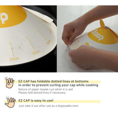 EZ Cap 50X Paper Lid for Frypan Disposable Cooking Pan Cap Tristar Online