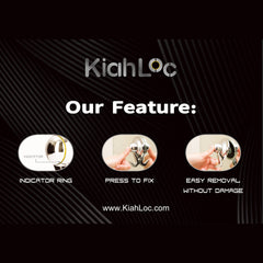 KiahLoc Black Toilet Roll Holder Removable Suction Tristar Online