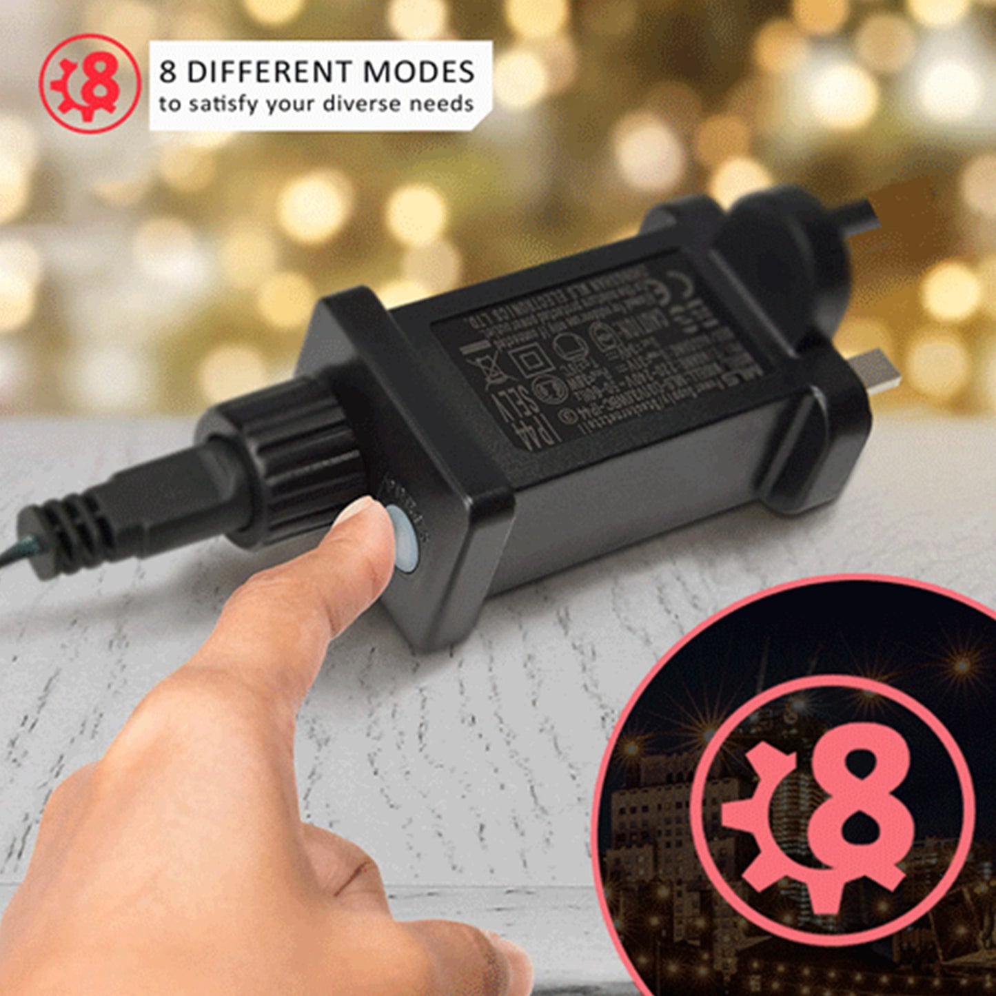 Sansai 10 Bulbs 14M Festoon String Lights LED Waterproof Outdoor Christmas Party Tristar Online