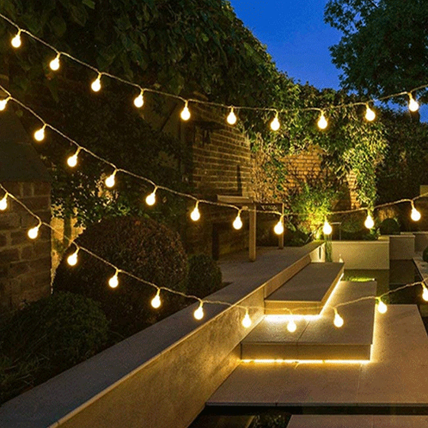 Sansai 20 Bulbs 23M Festoon String Lights LED Waterproof Outdoor Christmas Party Tristar Online