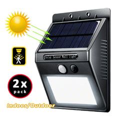 4X Sansai Solar Sensor LED Light Outdoor PIR Motion Wall Lights Waterproof Tristar Online