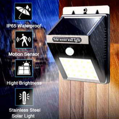 4X Sansai Solar Sensor LED Light Outdoor PIR Motion Wall Lights Waterproof Tristar Online