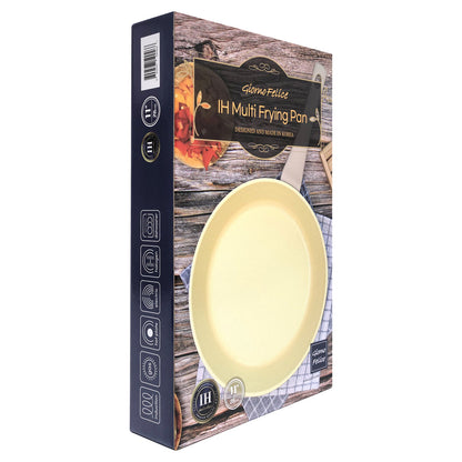 Giorno Felice 28cm Beige IH Frypan Ceramic Non-Stick Frying Pan Induction Tristar Online