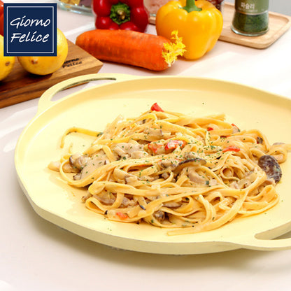 Giorno Felice 34cm Round IH Griddle Pan Ceramic Non-Stick Camping Korean Stew Tristar Online