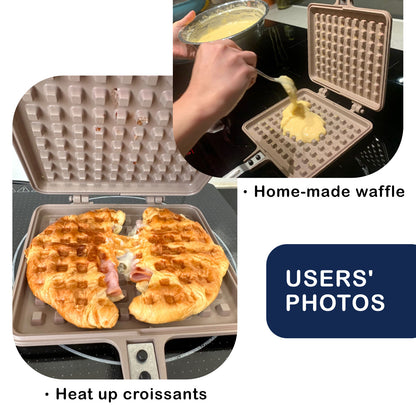 Giorno Felice IH Waffle Maker Pan Non-Stick Double-Sided Detachable Mould Induction Tristar Online