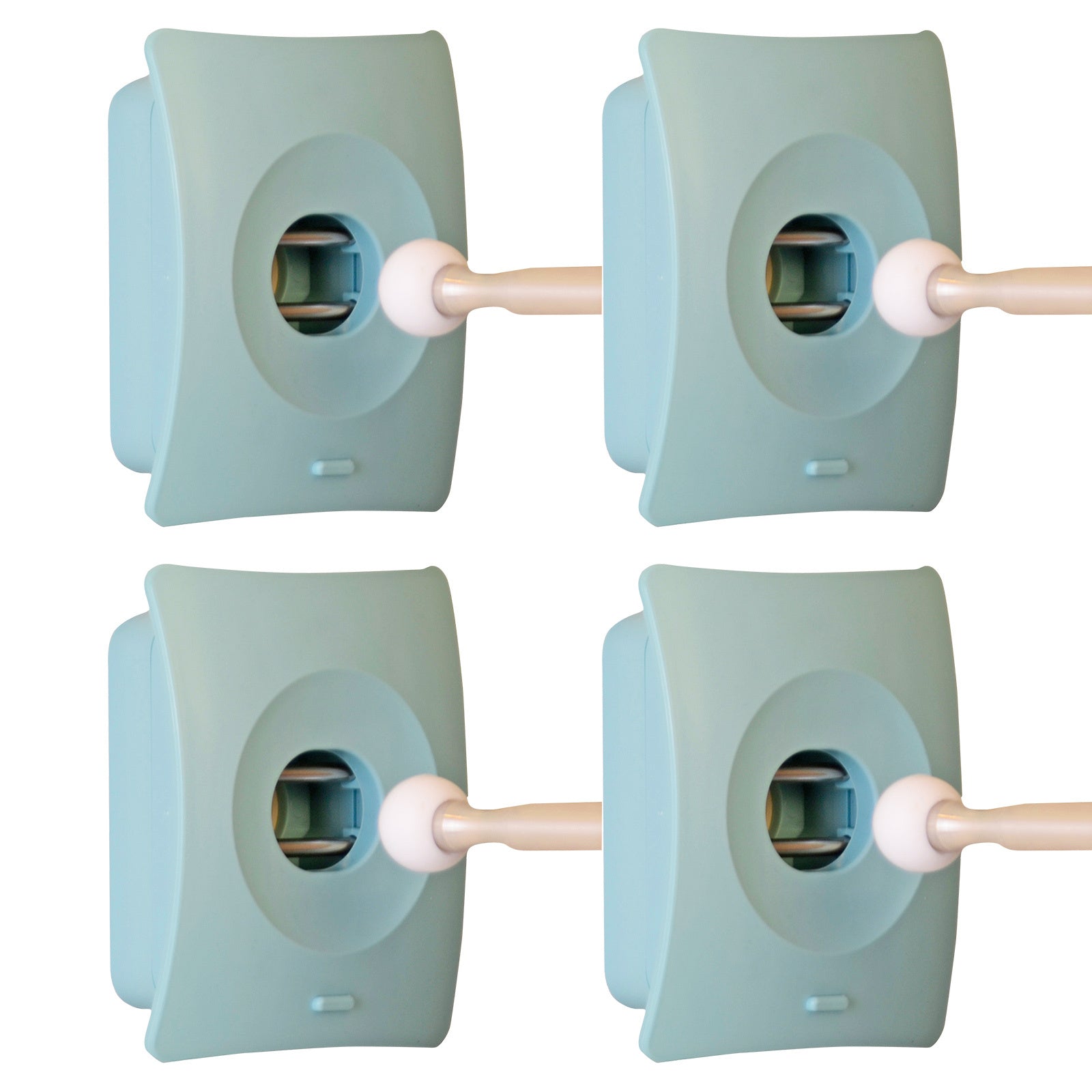 Catchhole 4X Blue Door Stopper Wall Mount Door Stop Adhesive Catch Hole Advanced Tristar Online